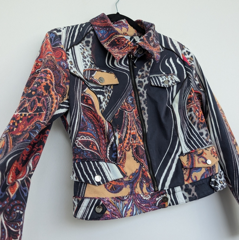 Patchington Patchwork Paisley Colorful Front Zip … - image 6
